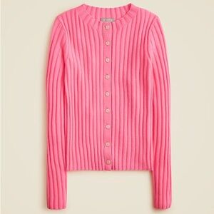 J. Crew Pink Cashmere Cardigan